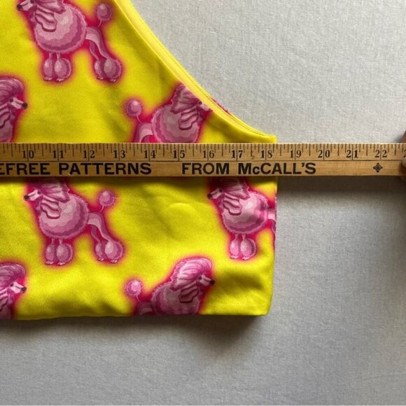 Hayley Elsaesser pink poodle pattern top Sz M - Picture 7 of 8